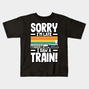 Funny Trainspotter Trainspotting Gift Idea Kids T-Shirt